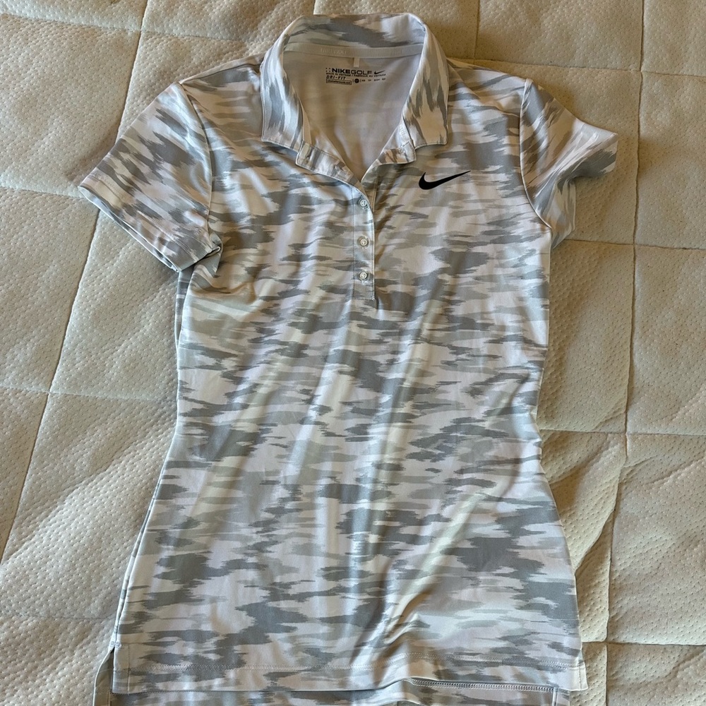 Nike Golf Women’s performance dri-fit golf polo, white camp size xsmall